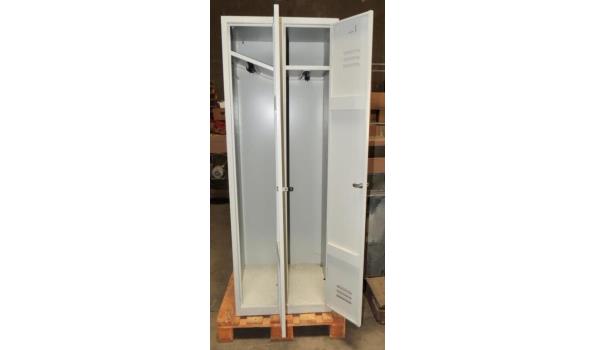 Metalen Locker 2-deurs afm. Br.60 D. 50 H. 170